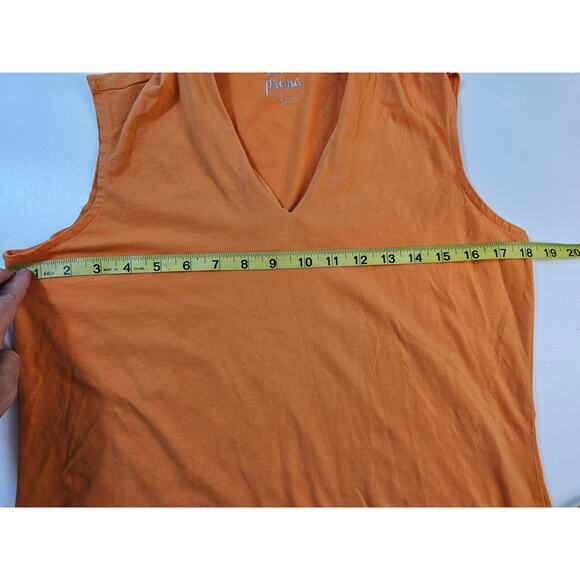 Norm Thompson prima cotton Lightweight layering v neck tank orange summer medium - Picture 6 of 7
